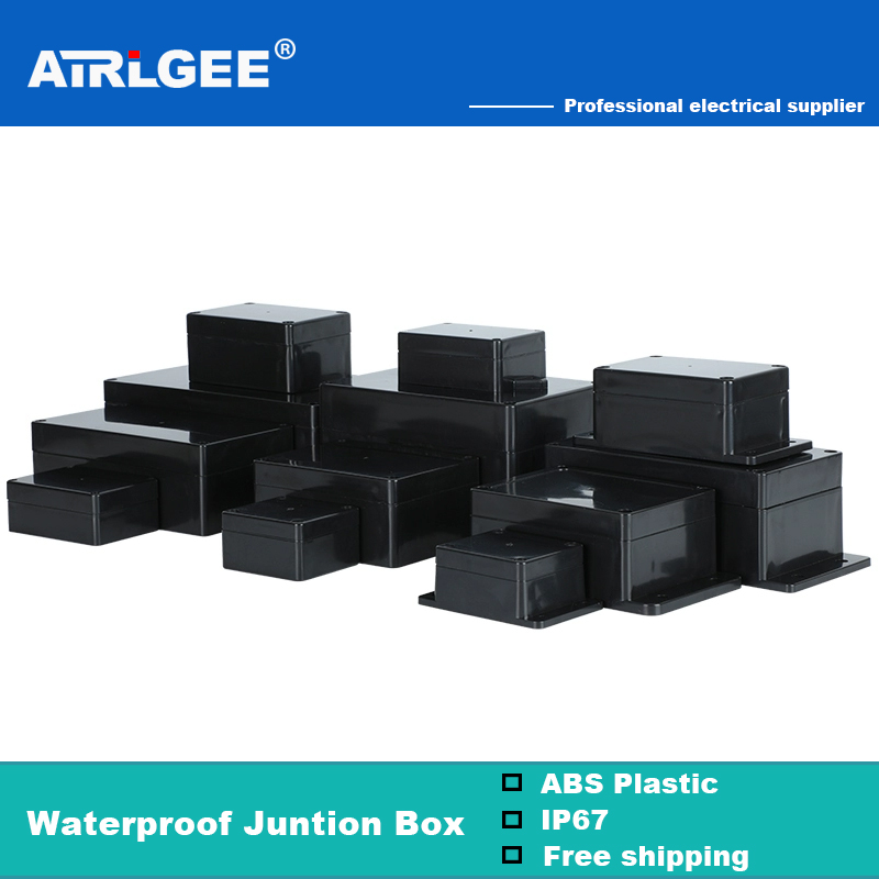 Outdoor Power Junction Box - Scatola di giunzione impermeabile nera Scatola