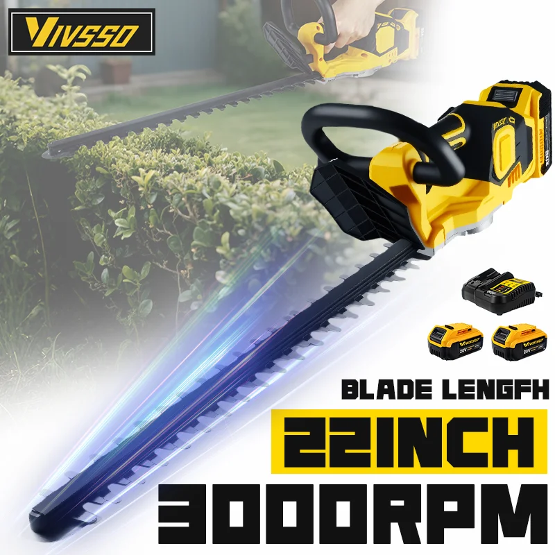 Lawn Mower Battery - VIVSSO Cordless Elettrico Tagliasiepi Tosaerba Per