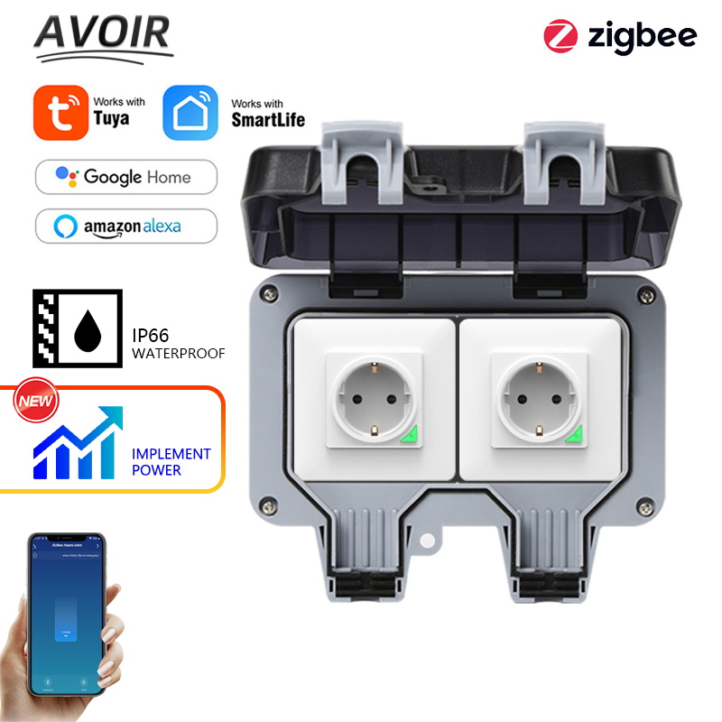 Outdoor Power Module - Avoir Tuya Zigbee Prese elettriche IP66