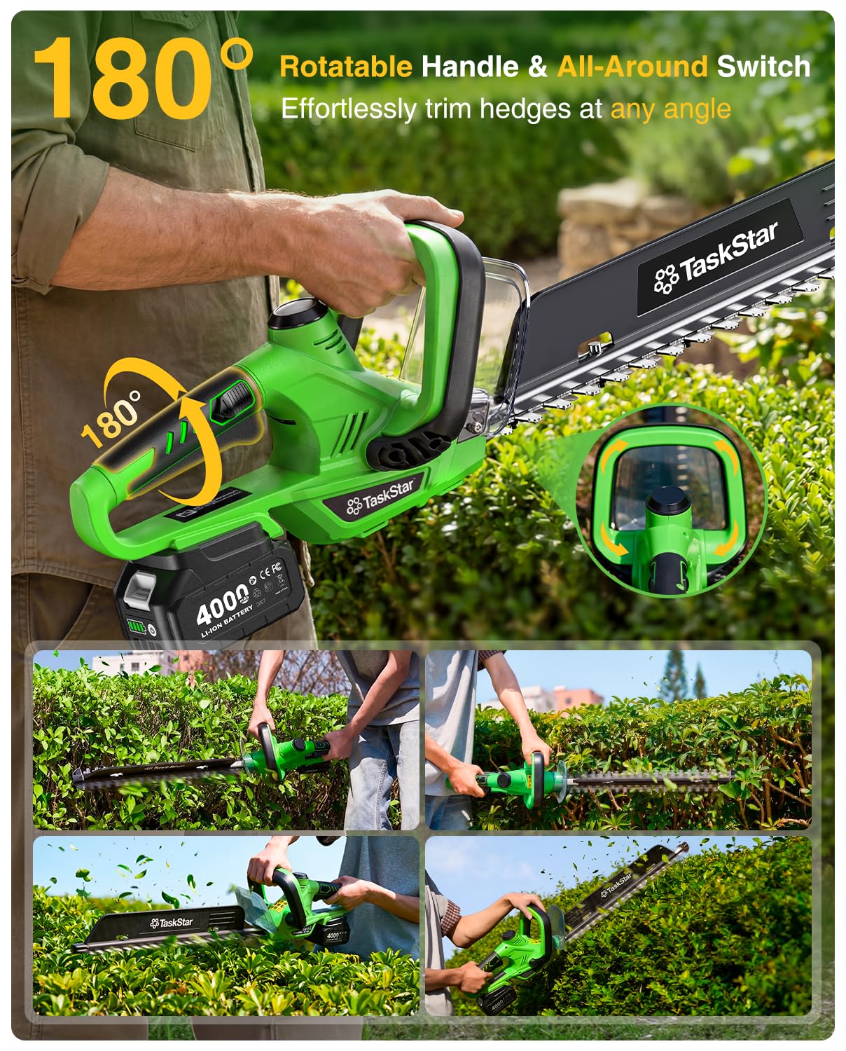 Tagliasiepi Elettrico TaskStar - Lawn Mower Battery recensione e prezzo